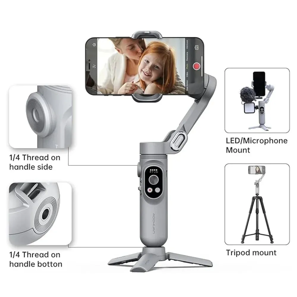 AOCHUAN Professional Gimbal Stabilizer SMART X Grey (AOCHUAN-SMARTX-G) Максимальная рекомендованная