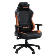 Anda Seat Luna Color PVC Size L Black/Orange (AD18-48-BO-PV) (UA)