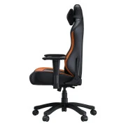 Anda Seat Luna Color PVC Size L Black/Orange (AD18-48-BO-PV) (UA)