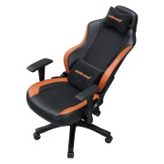 Anda Seat Luna Color PVC Size L Black/Orange (AD18-48-BO-PV) (UA)