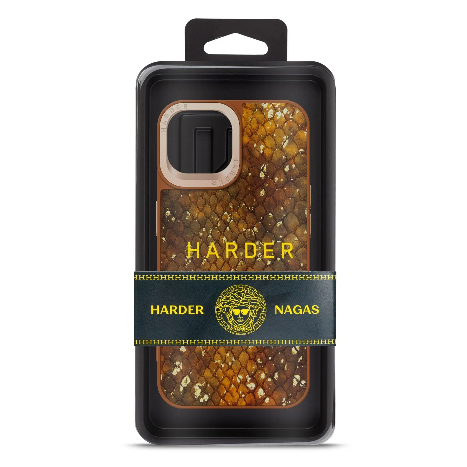 Чохол для мобільного телефону Harder Nagas Apple iPhone 14 Brown (ARM76750) (UA) Сумісність із брендом: Apple;