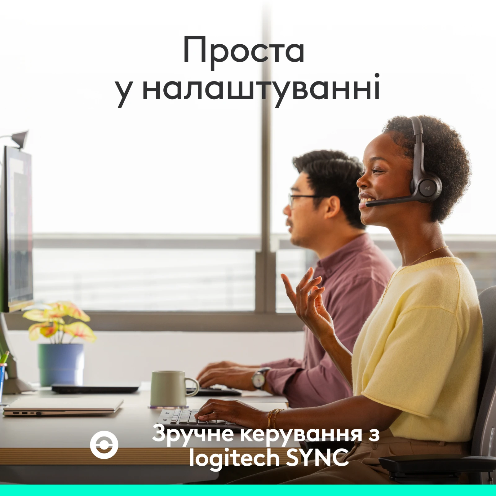 Logitech Zone 305 for Business Wireless/Bluetooth UC Black (981-001453) (UA) Тип: VoIP телефония и колл-центры;