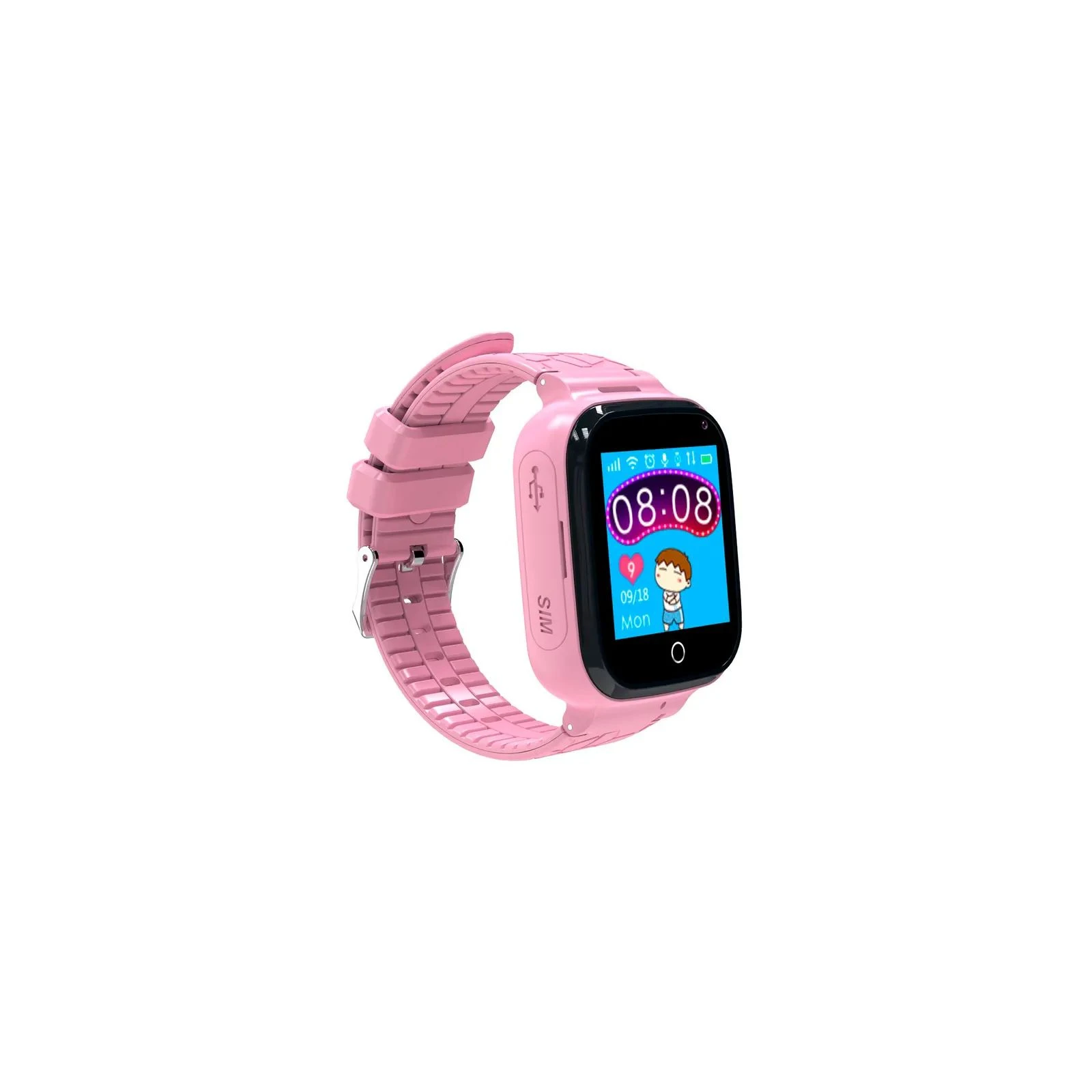 Смарт-часы Gelius Pro GP-PK007 (Ocean) Pink Kids smart watch with GPS tracker (Pro GP-PK007 (Ocean) Pink) (UA) Тип: детские; Форма часов: