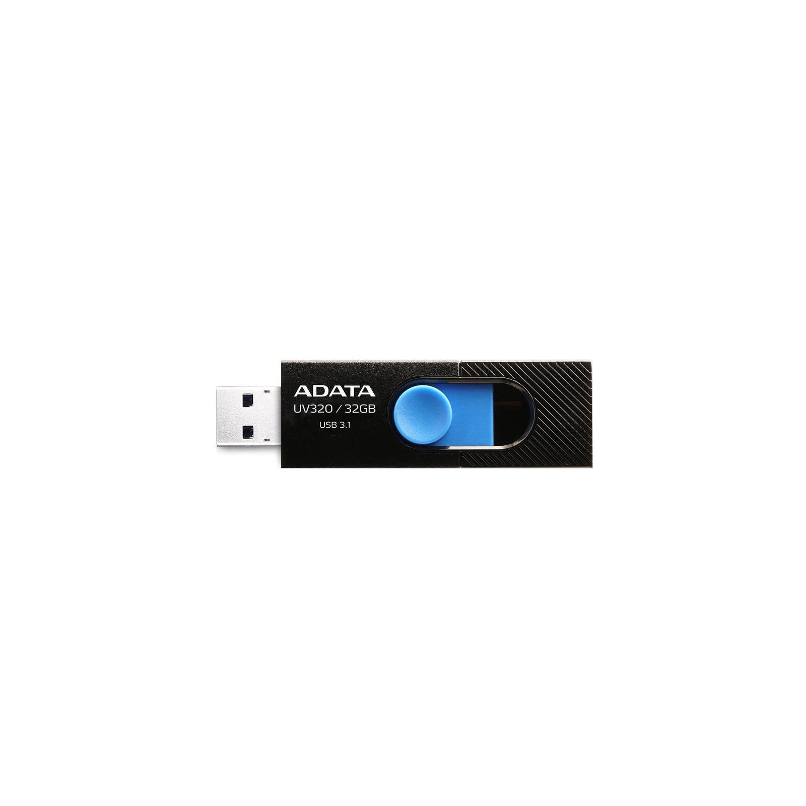 ADATA 32GB UV320 Black/Blue USB 3.1 (AUV320-32G-RBKBL) (UA) Интерфейс USB 3.1