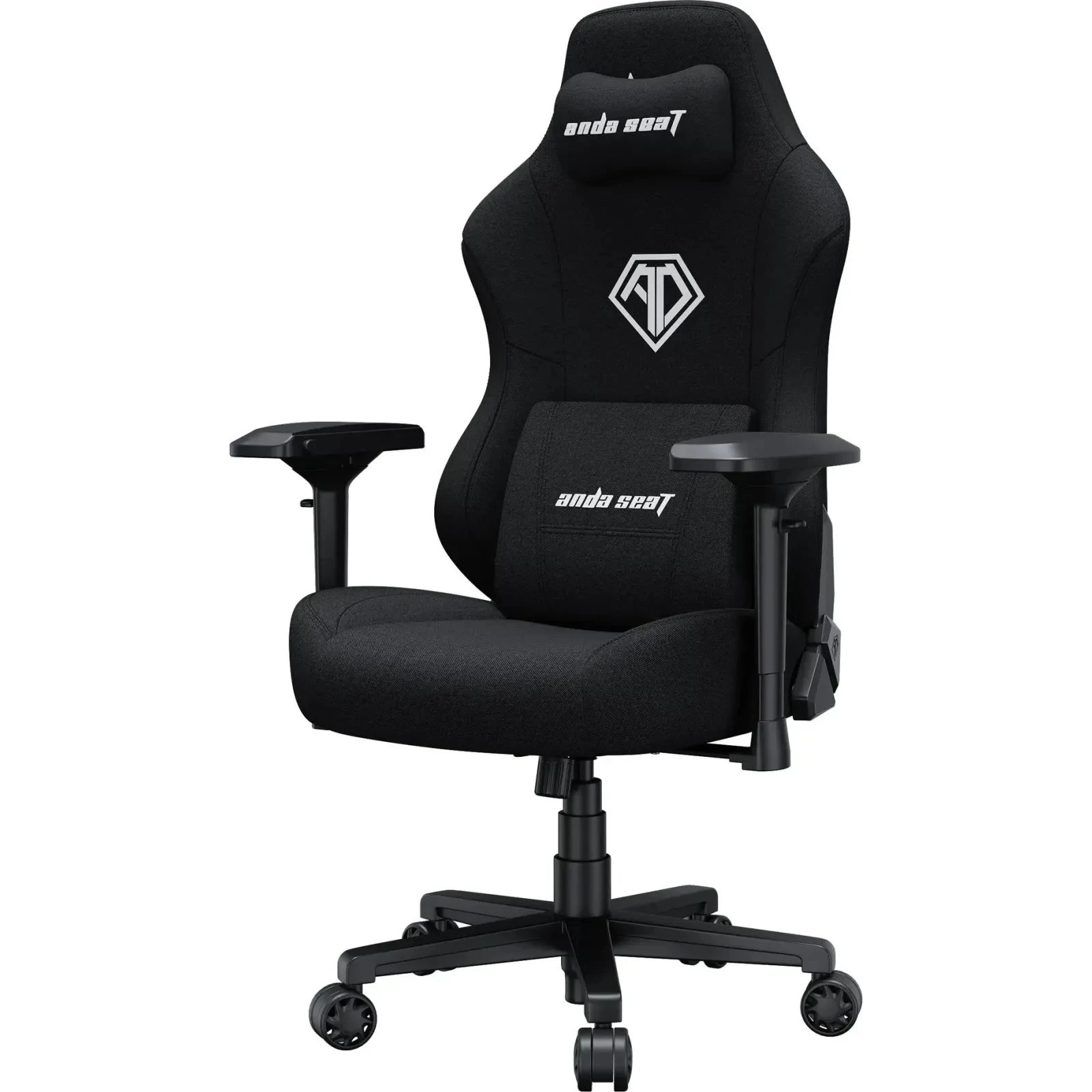 Anda Seat Phantom 3 Pro Fabric Size L Black (AD18YC-06-B-F) (UA) Основание 5 ножек с колесами