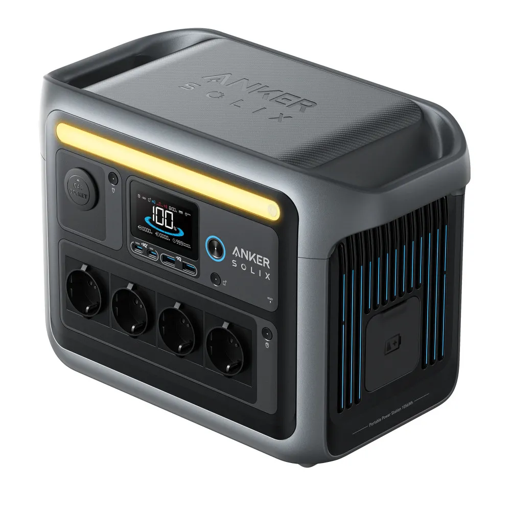 Зарядная станция Anker SOLIX C1000 1056Wh (A1761311) (EU) Бренд: Anker; Розетка AC 230В: 4; USB Type-C: