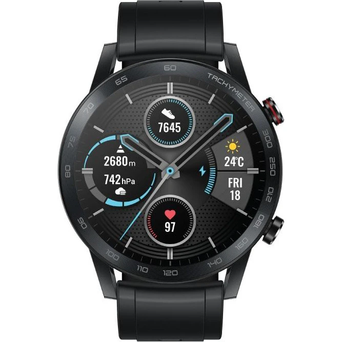 Huawei Honor Magic Watch 2 MNS-B19 46mm Black Fluoroelastomer Strap Бренд: Honor; Линейка: MagicWatch 2; iOS: