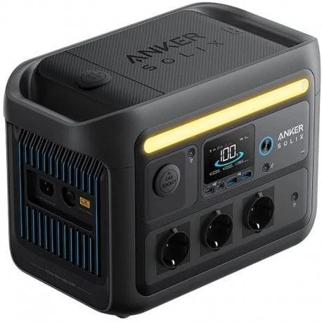 Зарядна станція Anker Solix C800X 1200W 768Wh (A1755) (EU) Бренд: Anker; Розетка AC 230В: 3; USB Type-C: