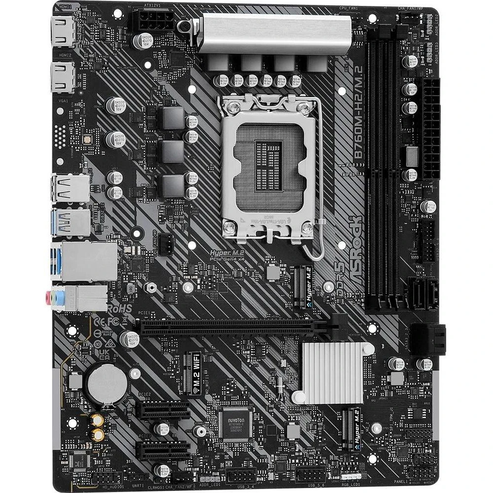 ASRock B760M-H2/M.2 Тип разъема CPU Socket 1700