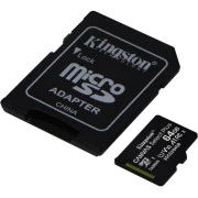 Kingston 64 GB microSDXC Class 10 UHS-I Canvas Select Plus + SD Adapter SDCS2/64GB (SDCS2/64GB-3P1A)