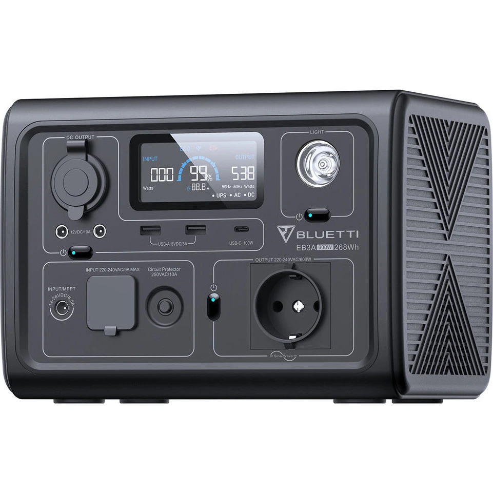 BLUETTI EB3A Portable Power Station (PB930784) Бренд: BLUETTI; Розетка AC 230В: 1; USB