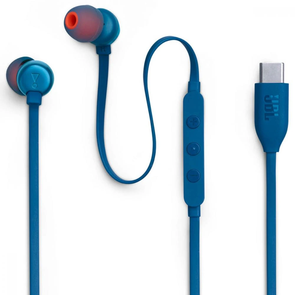 Навушники з мікрофоном JBL Tune 310C Blue (JBLT310CBLU) Спосіб підключення Дротовий