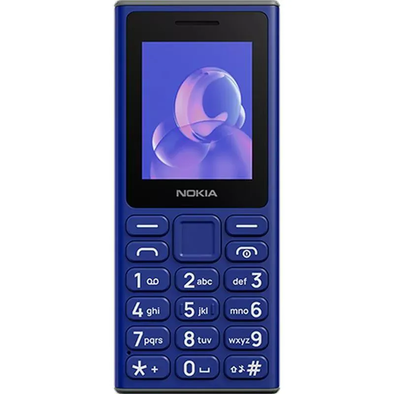 Nokia 105 DS 2024 Blue (UA) Форм-фактор моноблок