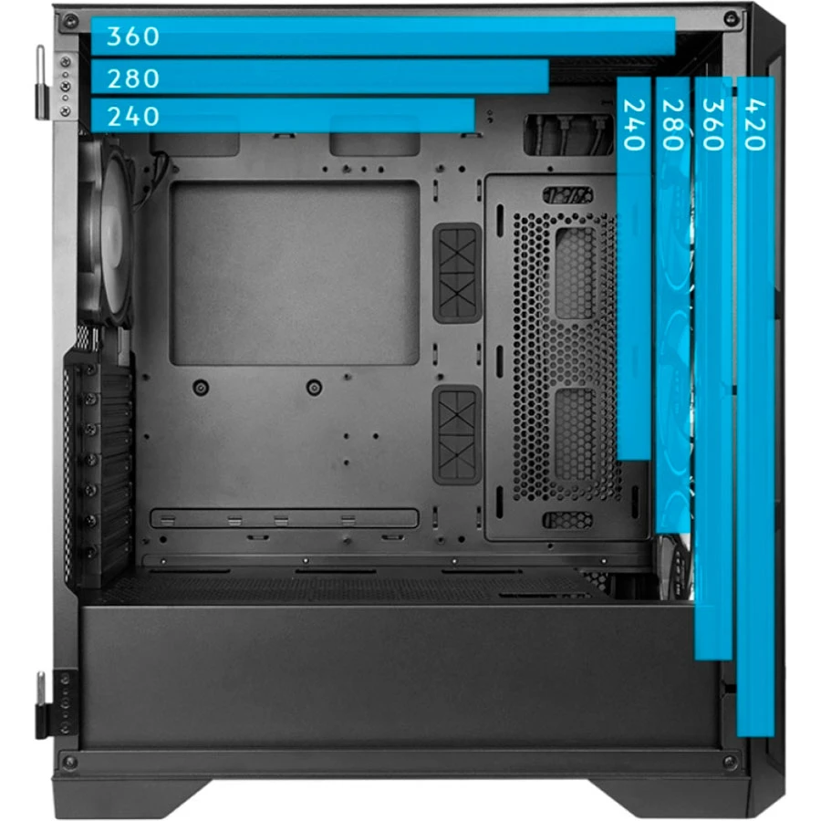 CHIEFTEC Apex Lumo GA-01B-L-OP (UA) Мощность БП без БП