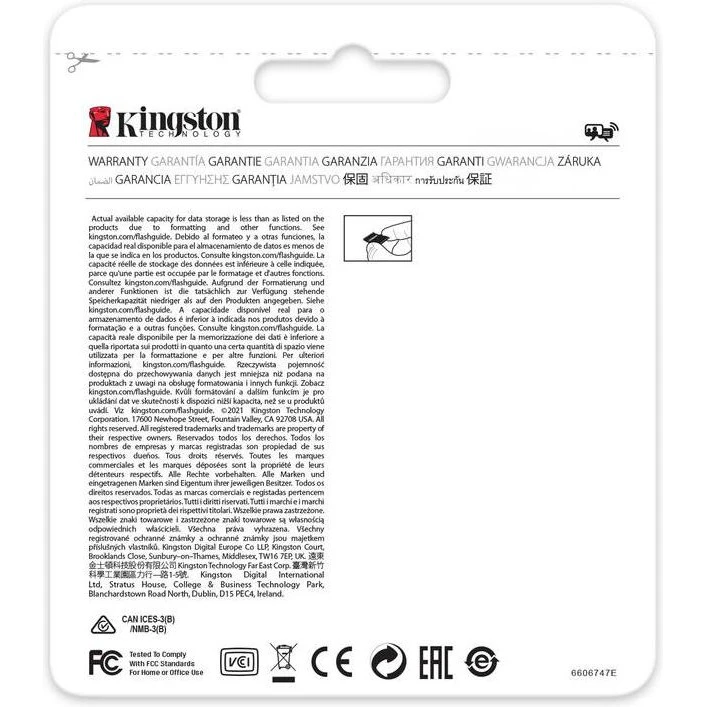 Kingston 256 GB microSDXC High Endurance UHS-I A1 Class 10 (SDCE/256GB) Бренд: Kingston; Об'єм пам'яті, ГБ: 256;