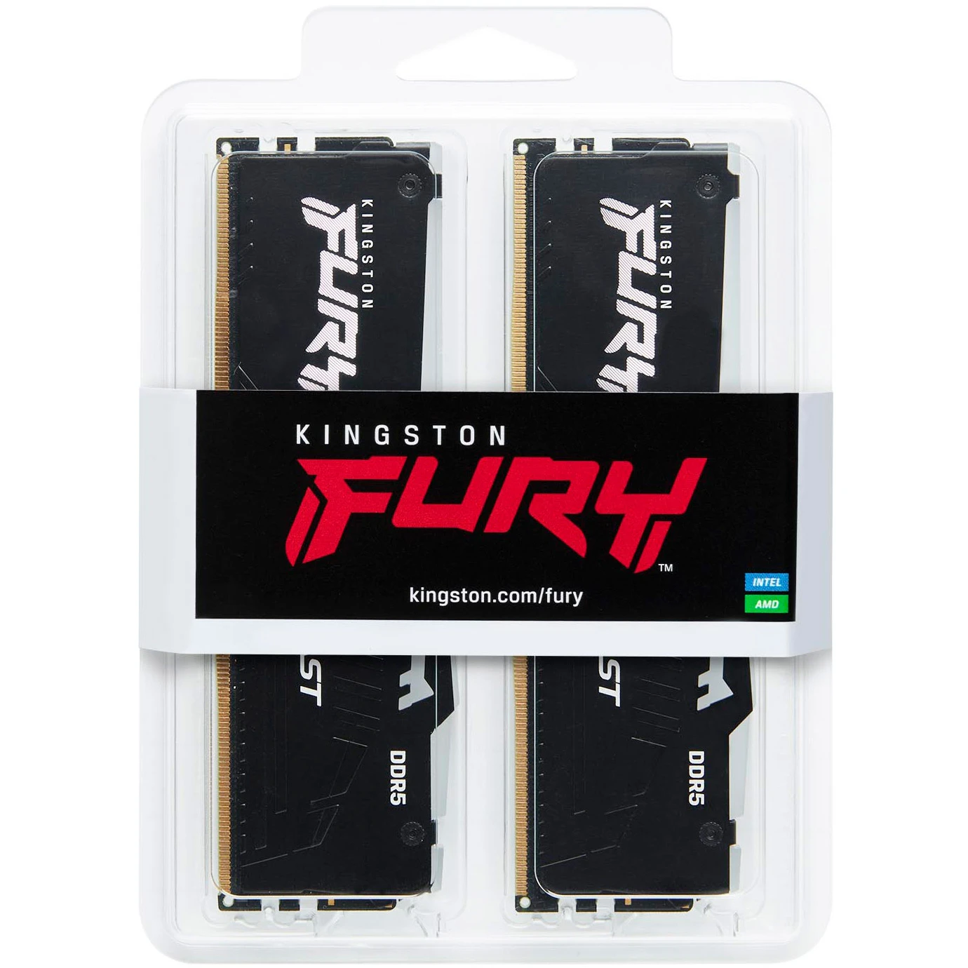 KINGSTON FURY Beast RGB EXPO Black DDR5 6000MHz 32GB Kit 2x16GB (KF560C36BBE2AK2-32) Форм-фактор и тип памяти DIMM DDR5