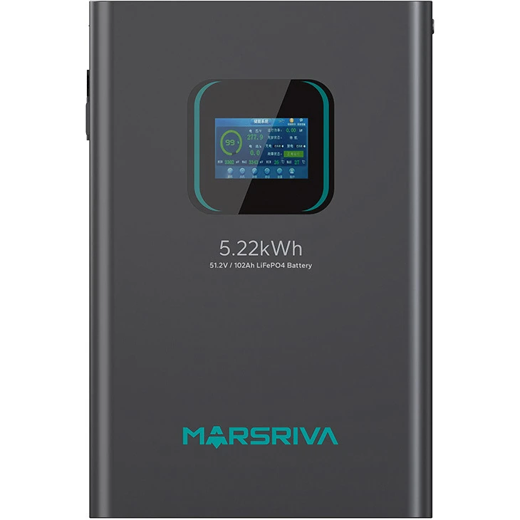 MARSRIVA LiFePO4 BYD LiFePO4 51.2V 100Ah (51.2В, 100Ач, BMS) (MR-LFP48-100-WMD) (UA) Энергетическая ёмкость 5220 Вт·ч