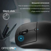 OFFICEPRO M307B Silent Click Wireless Black (UA)