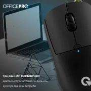 OFFICEPRO M307B Silent Click Wireless Black (UA)