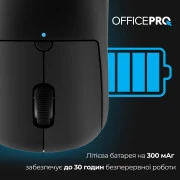 OFFICEPRO M307B Silent Click Wireless Black (UA)