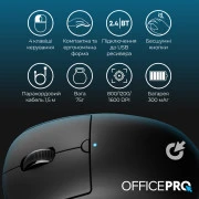 OFFICEPRO M307B Silent Click Wireless Black (UA)