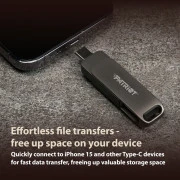 PATRIOT Rage R550 USB/USB-C3.2 128GB Matte Black (PE128GR550DSAD) (UA)