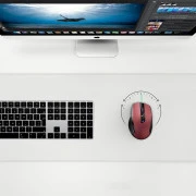 UGREEN MU006 Ergonomic Wireless Red (25752) (UA)