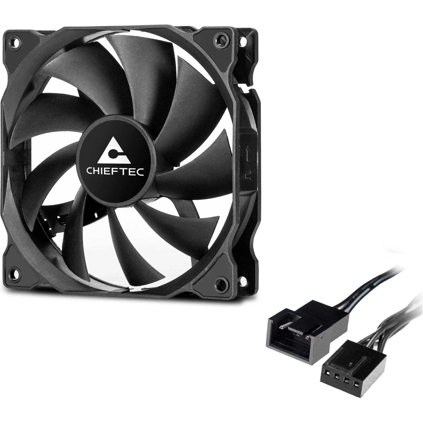 Вентилятор CHIEFTEC ZF-1225PWM (UA) Розміри: 120 × 120 × 25 мм;Швидкість