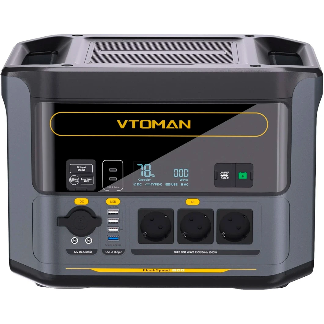 VTOMAN FlashSpeed 1500 (UA) Энергетическая ёмкость: 1548 Вт·ч;