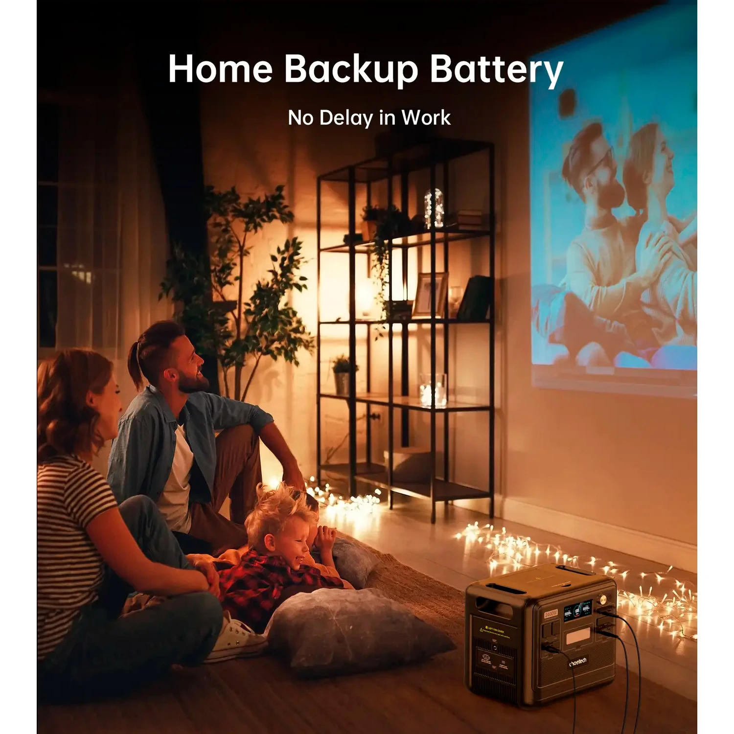 CHOETECH BS008 (BS008-EU) Номінальна вихідна потужність, AC  2400 Вт 