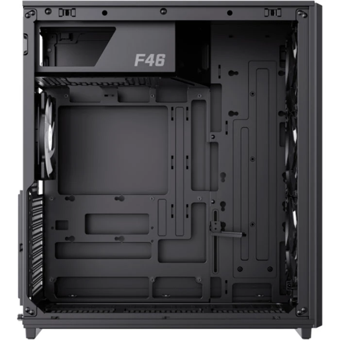 GAMEMAX F46 BK Black (UA) Вбудовані з'єднувачі на корпусі  1 × USB-C 3.1 Gen 2 ; Coolers 
