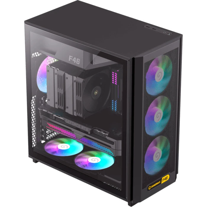 GAMEMAX F46 BK Black (UA) Тип корпусу: Mid Tower; Форм-фактор: