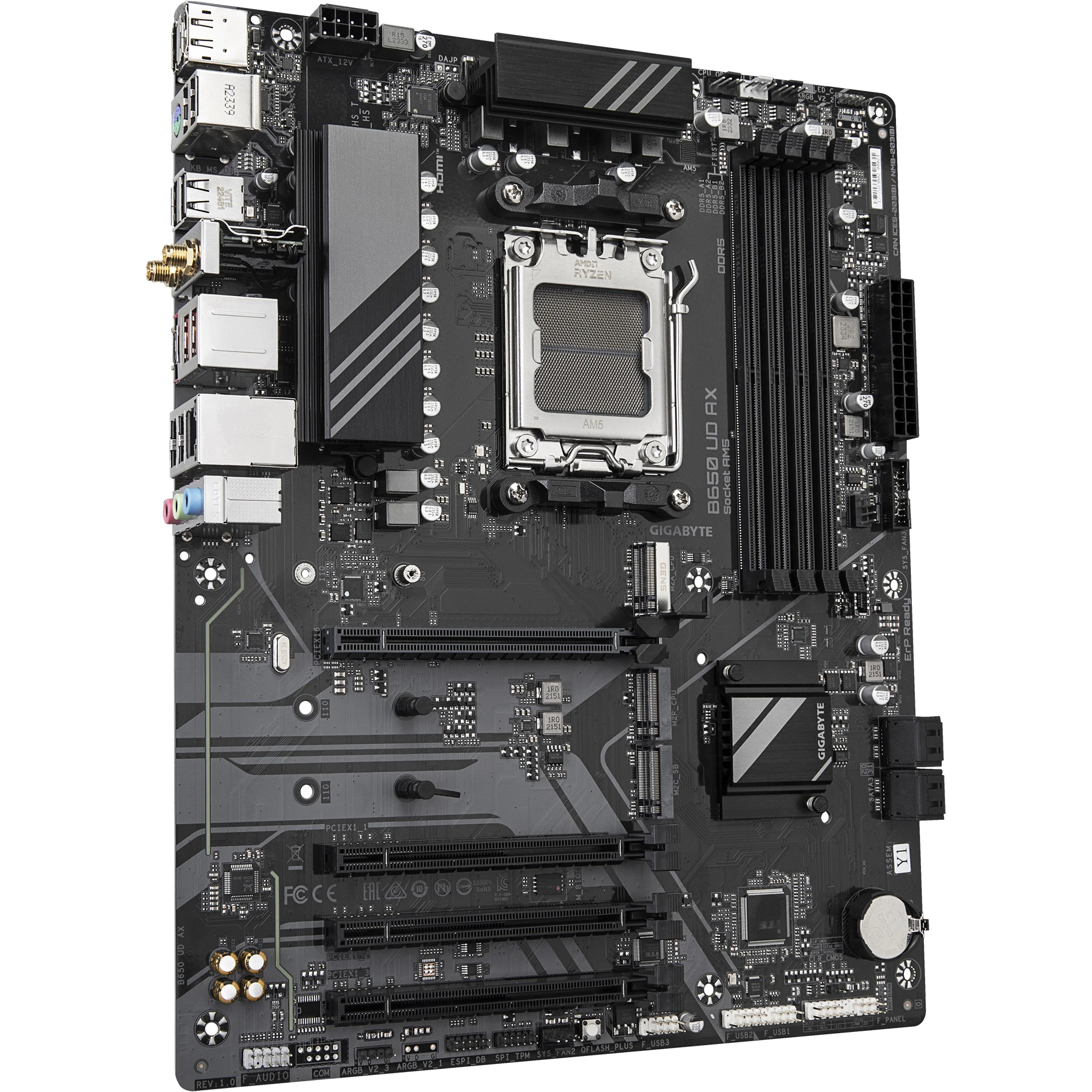 GIGABYTE B650 UD AX (UA) Розміри  305 × 244 мм 