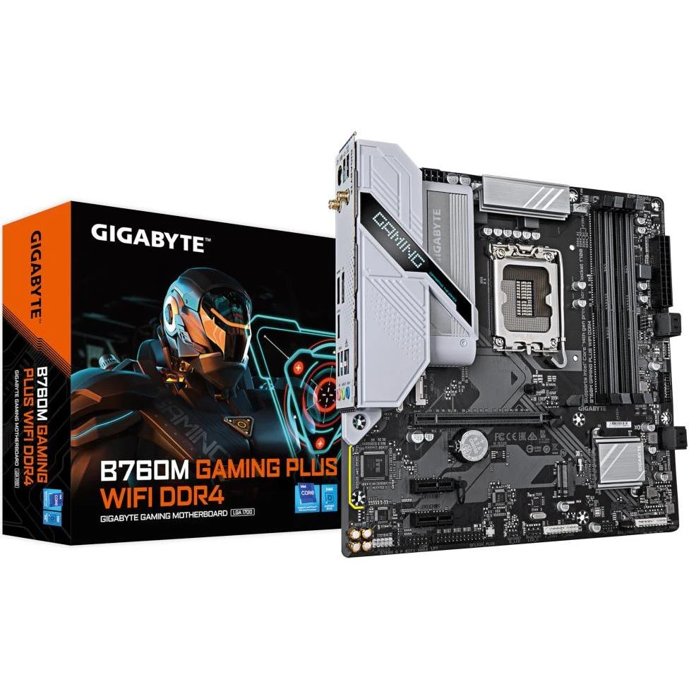 GIGABYTE B760M GAMING PLUS WIFI DDR4 (B760M G P WIFI DDR4) (UA) Бренд: GIGABYTE; Тип роз'єму CPU: Socket
