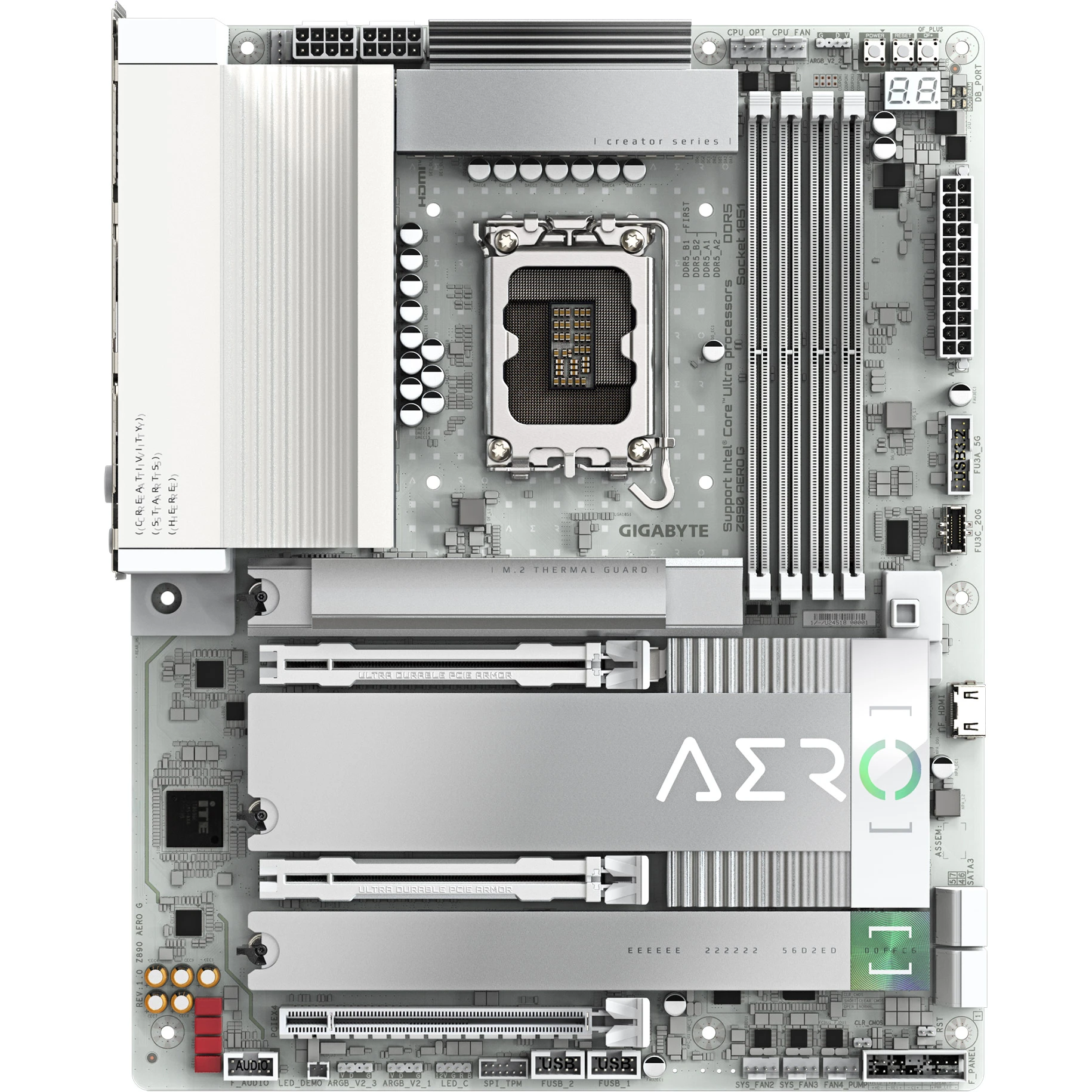 GIGABYTE Z890 Aero G Форм-фактор: ATX; Размеры: 305 × 244