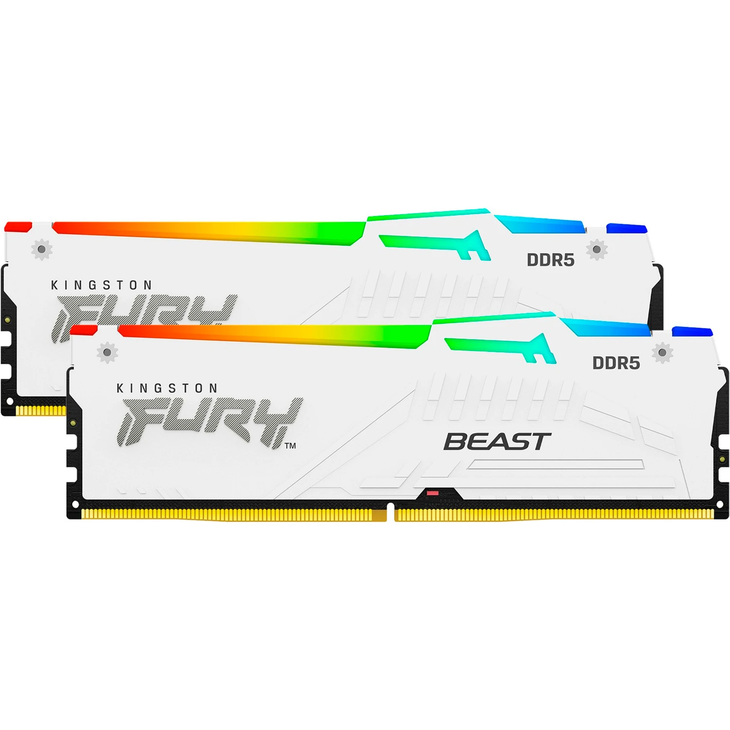 KINGSTON FURY Beast RGB EXPO White DDR5 6000MHz 32GB Kit 2x16GB (KF560C36BWE2AK2-32) (UA) Робоча напруга  1,35 В 