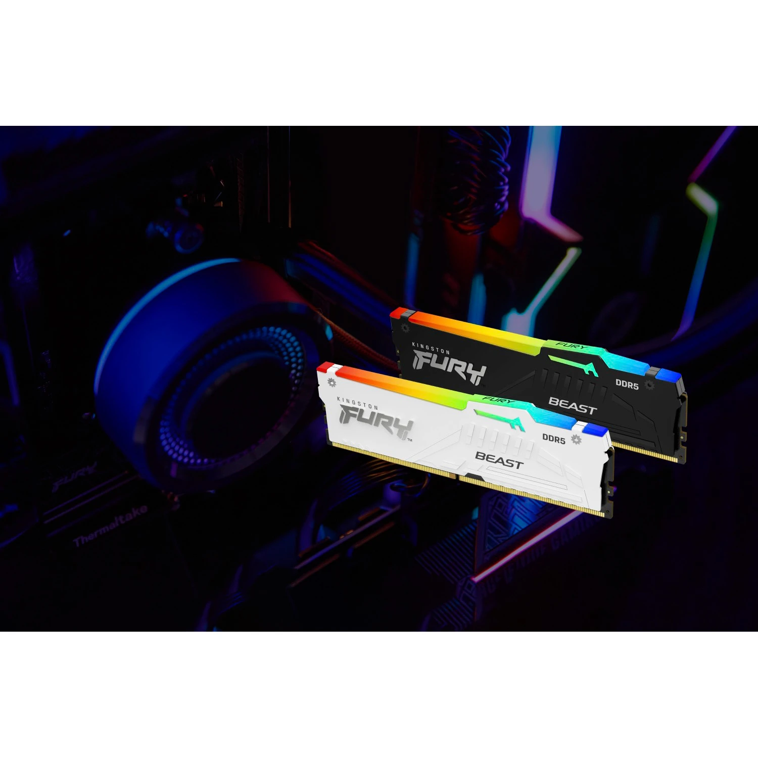 KINGSTON FURY Beast RGB EXPO White DDR5 6000MHz 32GB Kit 2x16GB (KF560C36BWE2AK2-32) (UA) Форм-фактор та тип пам'яті: DIMM DDR5;