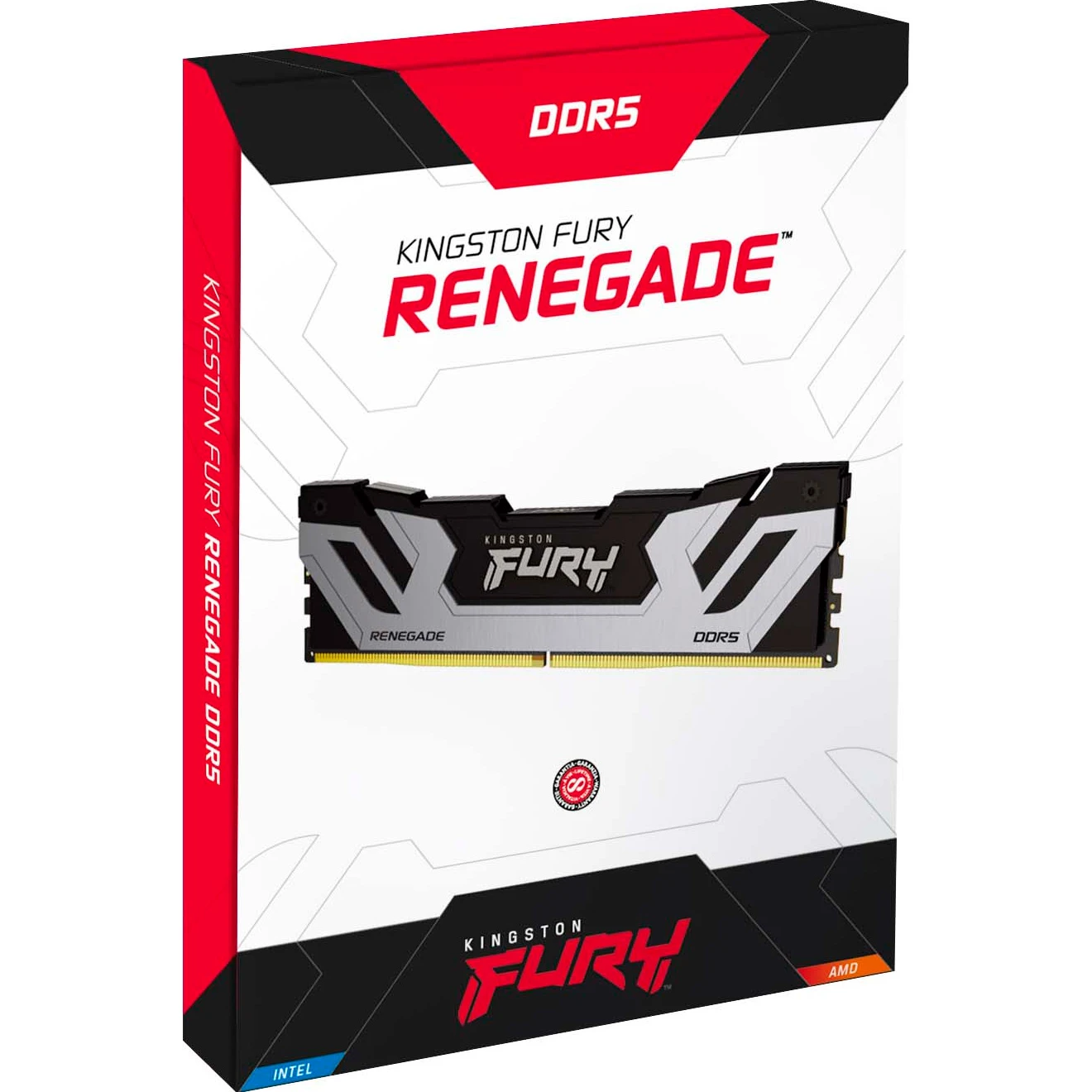 KINGSTON FURY Renegade Black/Silver DDR5 8400MHz 48GB Kit 2x24GB (KF584CU40RSK2-48) (UA) Форм-фактор та тип пам'яті: CUDIMM