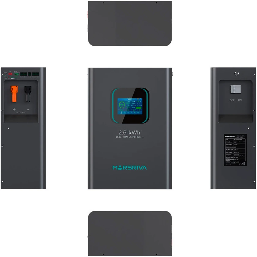 MARSRIVA LiFePO4 BYD LiFePO4 24V 100Ah (24В, 102Ач) (MR-LFP24-100-WMD) (UA) Тип батареї: LiFePO4; Номінальна