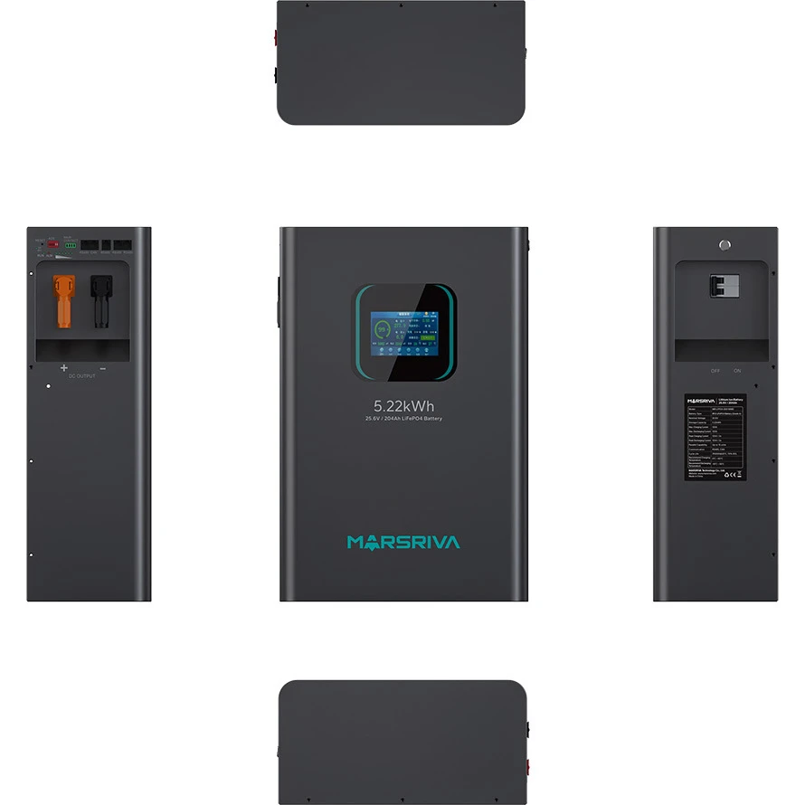 MARSRIVA LiFePO4 BYD LiFePO4 25.6V 200Ah (25.6В, 200Ач, BMS) (MR-LFP24-200-WMD) (UA) Тип батареї: LiFePO4; Номінальна
