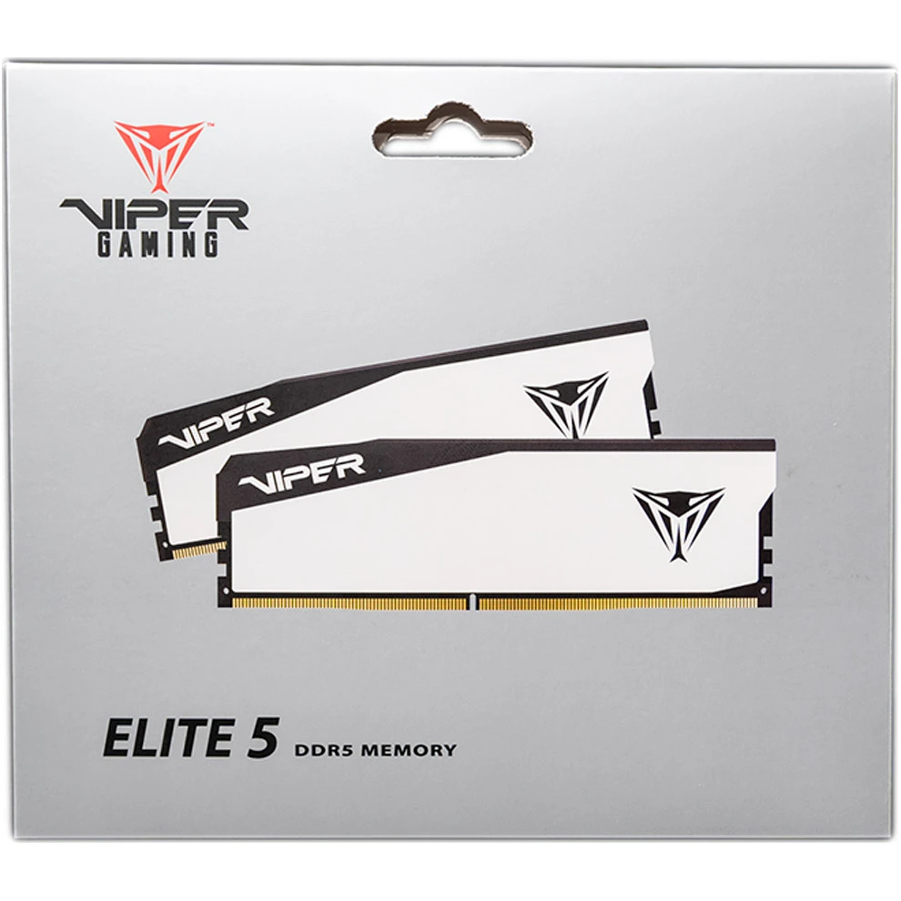 PATRIOT Viper Elite 5 White DDR5 5600MHz 32GB Kit 2x16GB (VEB532G5636KW) (UA) Об'єм пам'яті 32 ГБ