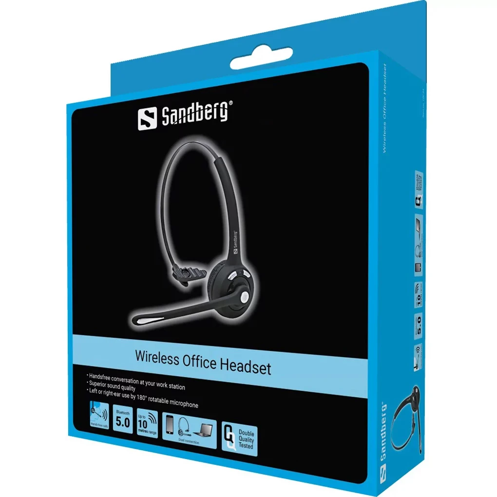 SANDBERG Wireless Office Headset (126-23) (UA) Тип кріплення: оголов'я;