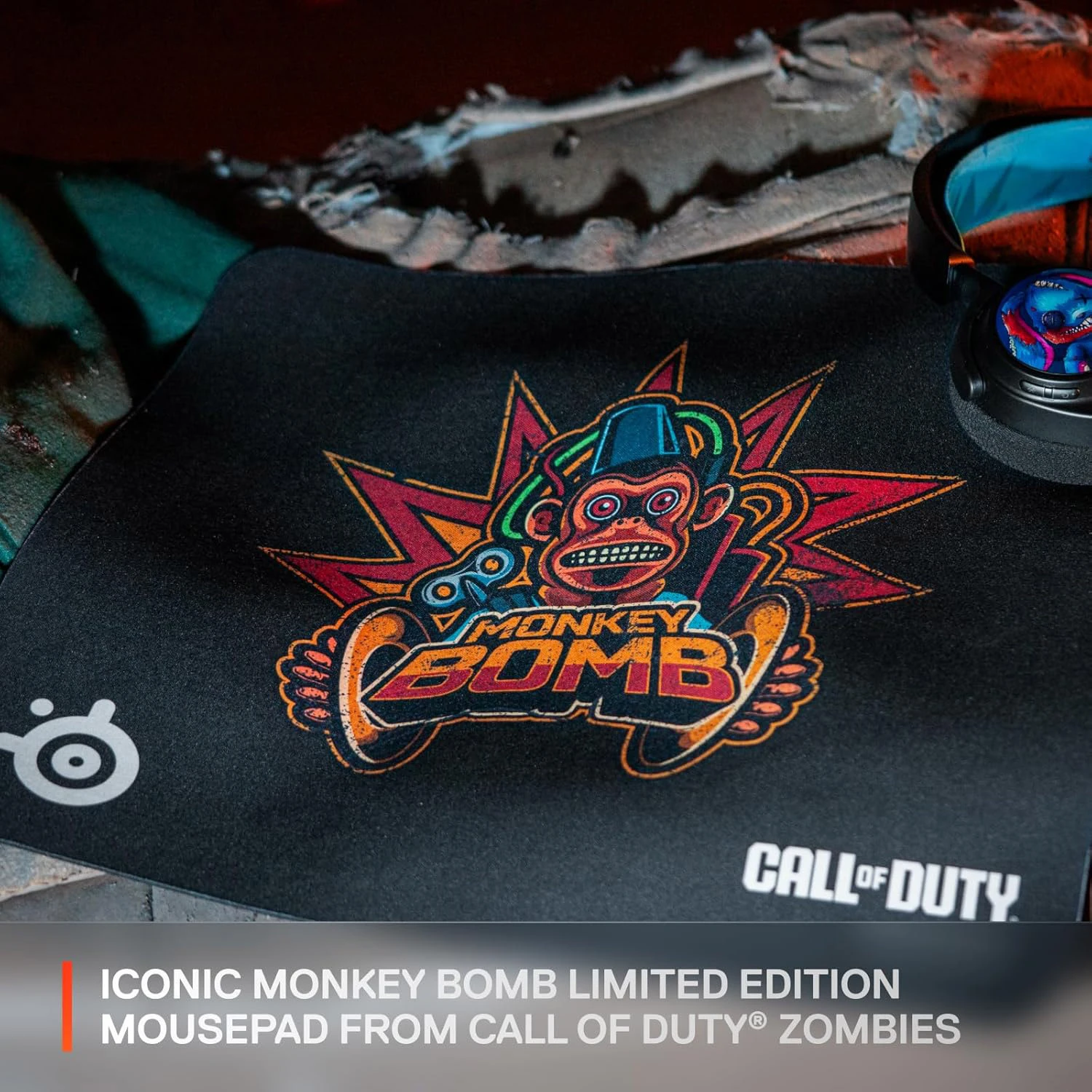 STEELSERIES QcK L Call of Duty Monkey Bomb Edition (63449) (UA) Ширина 450 мм