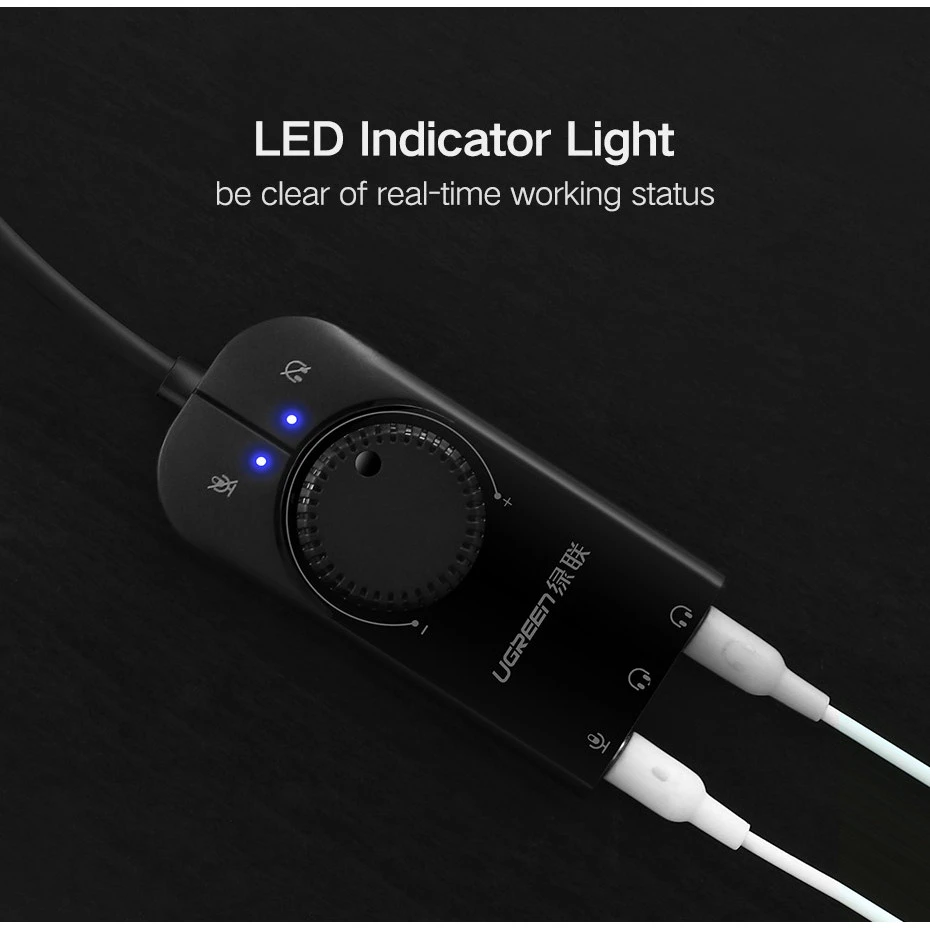 UGREEN CM129 USB External Stereo Sound Adapter Black (40964) Поддержка ASIO нет