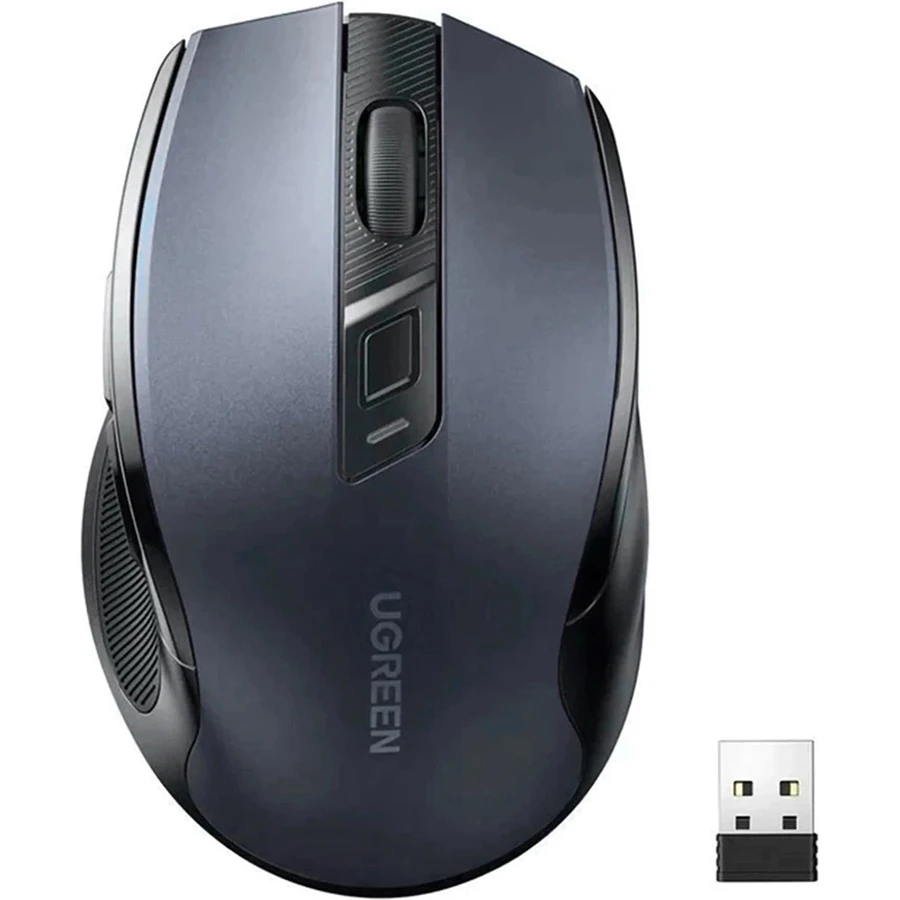 UGREEN MU006 Ergonomic Wireless Black (15063) (UA) Підключення: бездротове; Тип