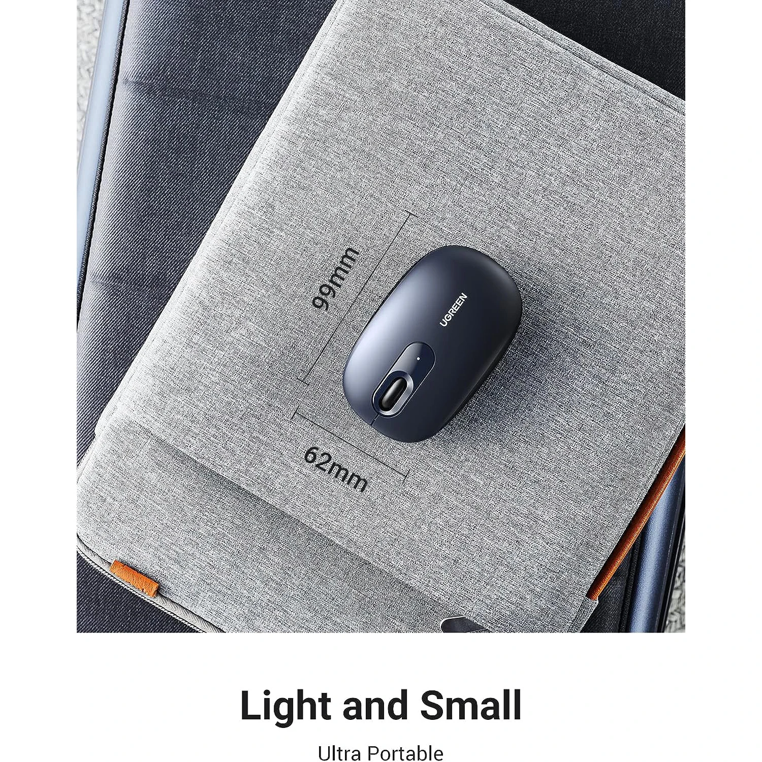 UGREEN MU105 Portable Blue (90671) (UA) Можливість змінювати перемикання дозволів  IS (800 1200 1600 2400 DPI) 