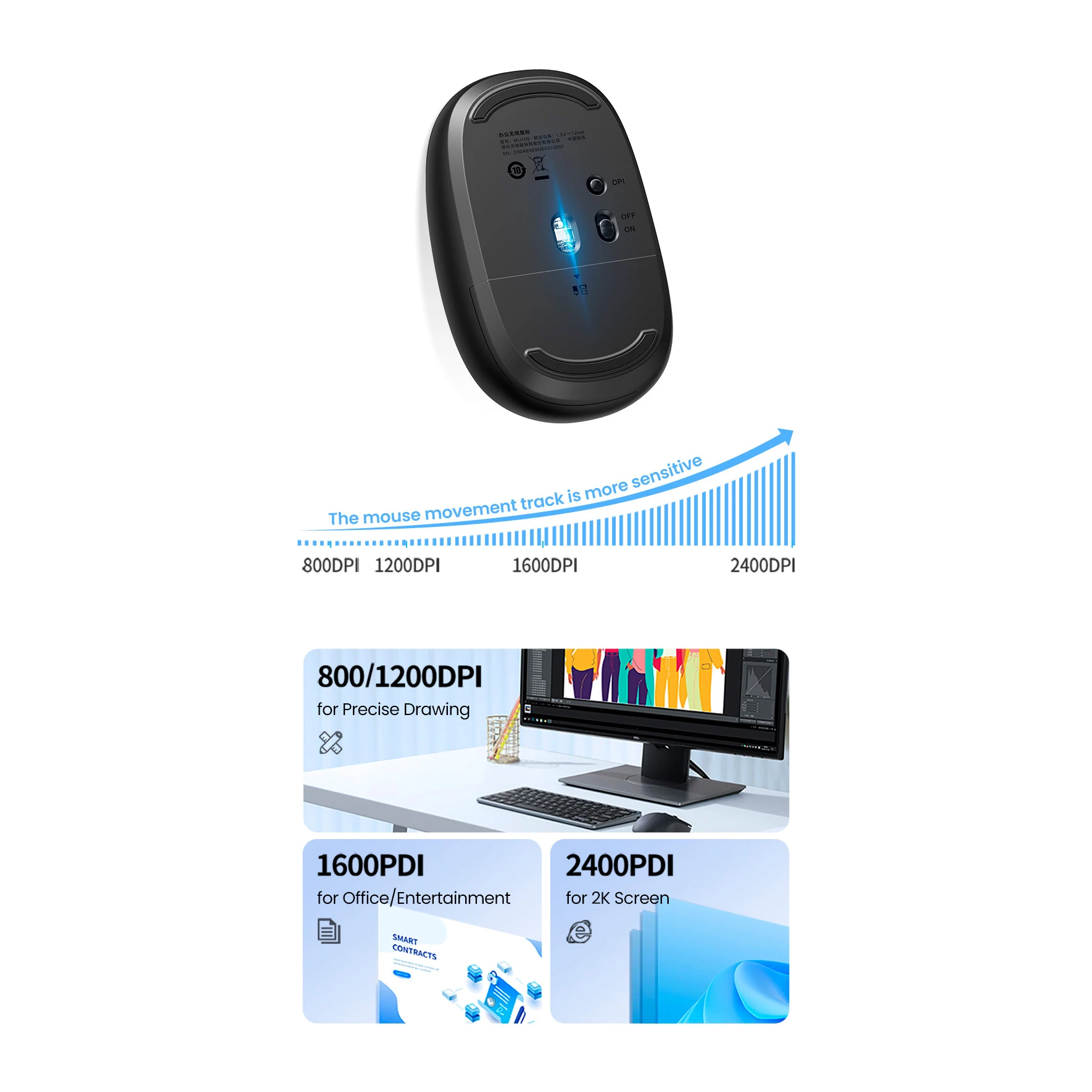 UGREEN MU105 Portable Deep Blue (90550) (UA) Матеріал корпусу  Пластик 