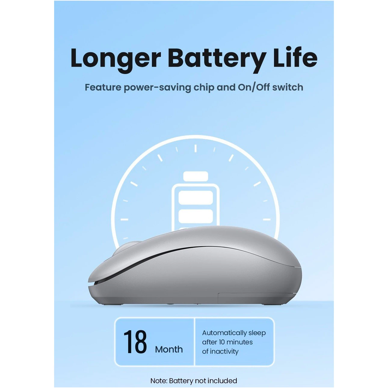 UGREEN MU105 Portable Gray (90669) (UA) Подключение: беспроводное; Тип
