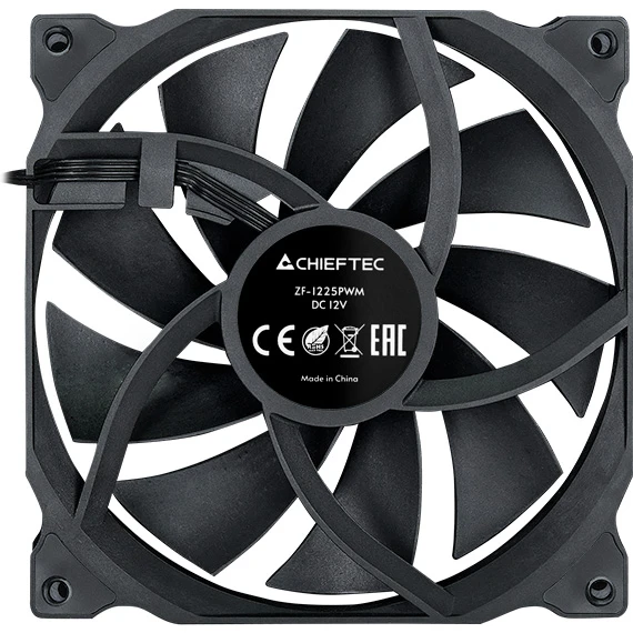 Вентилятор CHIEFTEC ZF-1225PWM (UA) Потік повітря  33.12 CFM 