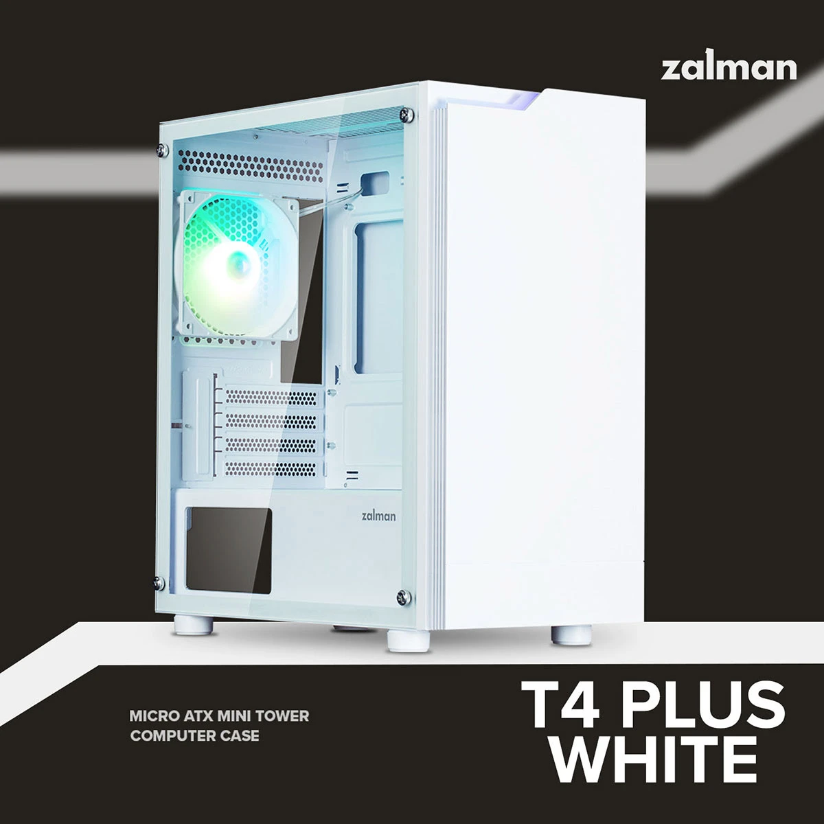 ZALMAN T4 Plus White (T4PLUSWHITE) (UA) Тип корпусу: Mini Tower; Форм-фактор: